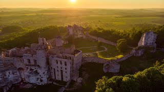 Sodden Castle from Witcher  Ogrodzieniec Poland Medieval Castle in 4K [upl. by Tillion]