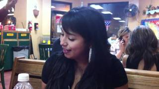 Beatriz Gonzalez singing at Taco Palenque [upl. by Olegnalehcim371]