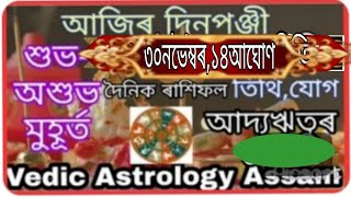 আজিৰ দিনপঞ্জী১ডিচেম্বৰ১৫আঘোণastrology [upl. by Nirhtak707]