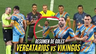 LIGA MONUMENTAL 🇻🇪 VERGATARIOS 1  4 VIKINGOS  RESUMEN DE GOLES 🔥 [upl. by Gunner]