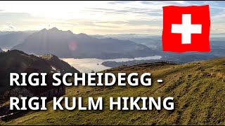 Rigi Scheidegg  Rigi Kulm Hiking [upl. by Xavler144]