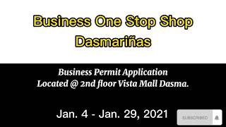 Business Permit Application  Vista Mall Dasmariñas 2021 [upl. by Eillam]