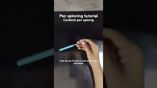 Cardioid pen spinning tutorial penspinning youtubeshorts trending [upl. by Lucania804]