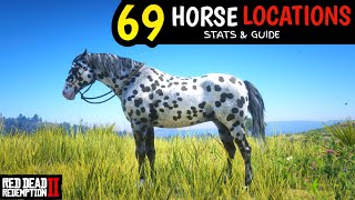 All 69 Unique Horses With Map Locations In Red Dead Redemption 2 [upl. by Zined501]