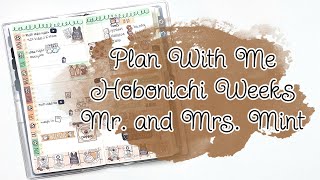 Plan With Me  Hobonichi Weeks  Mr and Mrs Mint [upl. by Seroled]