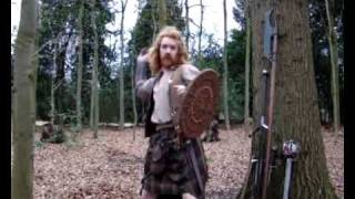 Scottish Clan Warrior Kilt and Weapon Demo [upl. by Lemraj]