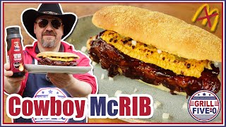 McRib im Cowboy Style zum selber machen  mit lecker Speed Rippchen vom Gasgrill  Grill Five0 🐖🤠 [upl. by Aisnetroh962]