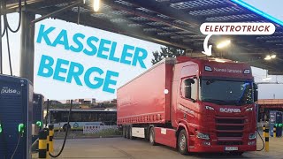 Elektrotrucker 3  Mit dem EScania 800 km durch die Kasseler Berge [upl. by Nakah348]