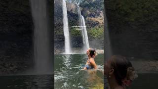 Thia was one of my fav things in Hawaii🫶🏻🌺hawaii waterfall bucketlist travelshorts [upl. by Suravat]