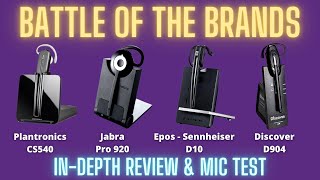 Plantronics CS540 Vs Discover D904 Vs Jabra Pro 920 Vs Sennheiser D10 In Depth Review  Mic Test [upl. by Ojoj]