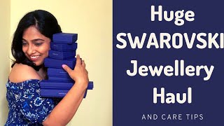 My Jewellery collection  Swarovski haul  SWAROVSKI jewelry care [upl. by Elimay145]