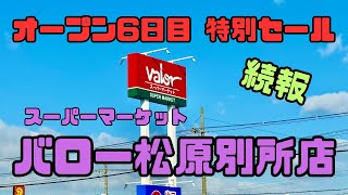 【続報】バロー松原別所店☆オープン6日目、まだまだやるのねw、特別セール♪ [upl. by Ardnekal832]