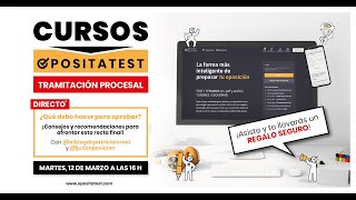 Tramitación Procesal 👉 ¿Qué debo hacer para aprobar ✅ Consejos de aprobadas [upl. by Blinny914]