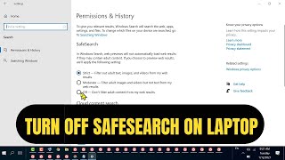 how to turn off safesearch on laptop [upl. by Hickie]