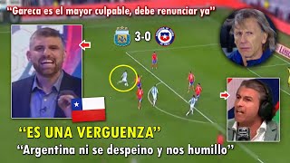 DESTROZADOS PERIODISTAS CHILENOS LLORAN LA GOLEADA de ARGENTINA VS CHILE 30 HOY [upl. by Elvin]