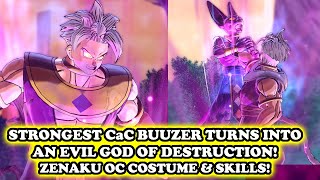 STRONGEST CaC Evil God Of Destruction Buuzer Zenaku Costume amp New Skills EVIL HAKAISHIN DB XV2 [upl. by Connors929]