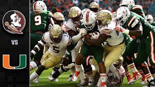 Florida State vs Miami Football Highlights 2018 [upl. by Domini300]