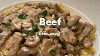 Easy Beef Stroganoff Recipe [upl. by Granger]