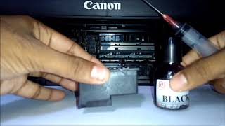 How to refill canon black ink cartridge [upl. by Andrus]