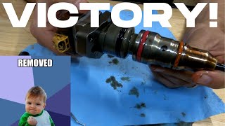 73 PowerStroke Injector Cups Part 2  Injector Removal and Inspection [upl. by Mcclenaghan]