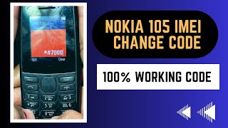 Nokia 105 imei Change Code invalid amp Emergency Done [upl. by Hrutkay335]