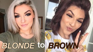 How to BLONDE to BROWN [upl. by Ahsino]