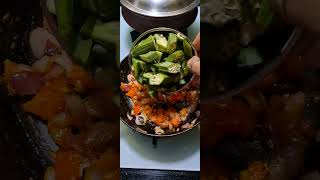 Good afternoon everyone  lady finger dry  bendekayi palya if u need more recipe then subscribe [upl. by Adnawuj]