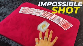 IMPOSSIBLE SHOT CARD TRICK [upl. by Proffitt]