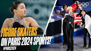 Ahead of Paris2024 Figure Skaters answer which summer sports they would do [upl. by Ardnuhsal]