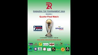 SPARCO PAINT vs IRFAN SPORTS  Quarter final RABAZKA T20 TOURNAMENT [upl. by Llednol]