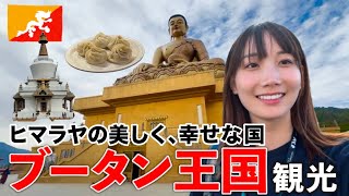 インドから世界で一番幸せな国「ブータン🇧🇹」に入国！モモが美味い。 [upl. by Ahsekat581]