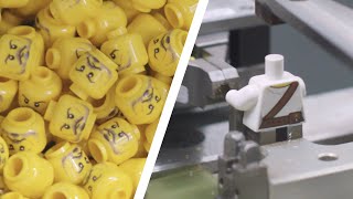 How are LEGO Minifigures Made  LEGO Factory Behind The Scenes [upl. by Lledrac]