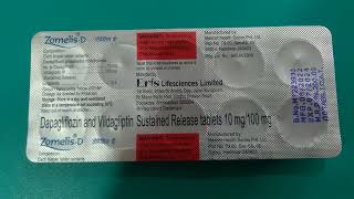 ZomelisD Tablet  Dapagliflozin and Vildagliptin Sustained Release Tablets 10mg100mg [upl. by Moreno606]