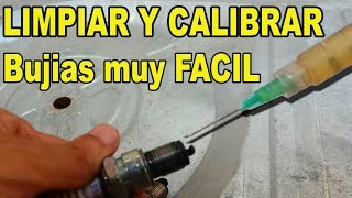 LIMPIAR Y CALIBRAR BUJIAS MUY FACIL [upl. by Clausen]