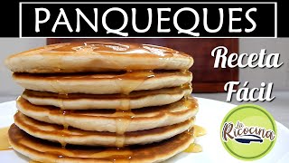 CÓMO HACER PANQUEQUES  PANCAKES  RECETA FACIL  LA RICOCINA [upl. by Umeko]