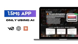 I Built a 15M AI App in 70 minutes Only using AI [upl. by Sallie]