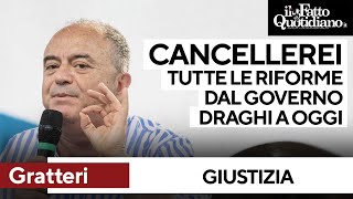 Gratteri quotRiformare la giustizia Cancellerei tutte le riforme dal governo Draghi a oggiquot [upl. by Eylhsa]