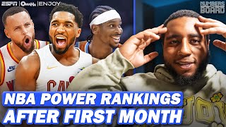 NBA Power Rankings after the 1st month of the season 🏀  Numbers On The Board [upl. by Eirruc]