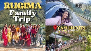 Rugima trip 🚗 to GANGOTRI DHAM 🙏🏻 part1  Family Road trip fun  gimaashi [upl. by Ecinej565]