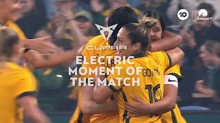 Mary Fowlers goal is our CUPRA Electric Moment of the Match [upl. by Ateval294]