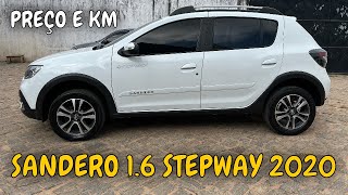 PREÇO E KM SANDERO 16 STEPWAY 2020 [upl. by Sandon]