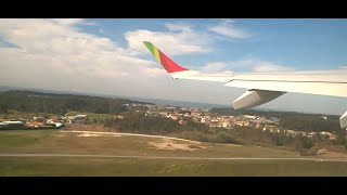 Portugalia Embraer flight from Porto to Amsterdam 15032017 [upl. by Godding]