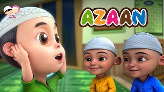 Azan for kids  Beautiful call to prayer  YouQaria Adhan  Ramadan Islamic cartoons for kids 🕌📢 [upl. by Fitts]