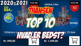 FYRVÆRKERI 20202021  THANSEN TOP 10 HVAD ER BEDST [upl. by Aiza42]