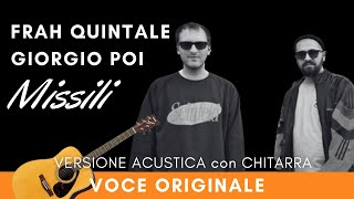 Missili Frah Quintale Giorgio Poi  Guitar with voice isolated [upl. by Pinelli]