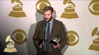 Bon Iver backstage at 54th GRAMMY Awards  GRAMMYs [upl. by Obaza310]