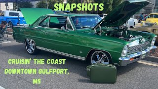 Cruisin’ The Coast Gulfport TN  Snapshots  Downtown Car Show  Awesome Beautiful Cars [upl. by Odla157]