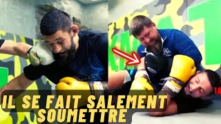 Vidéo Khamzat Chimaev se fait salement humilié en sparring par un chef de guerre tchétchène [upl. by Clayborn835]