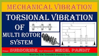 MV85 Torsional Vibration of Multi Rotor System II Multi Mass Mounted on Single shaft vibration [upl. by Neelrad]