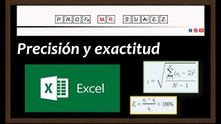 Precisión y exactitud usando Excel [upl. by Gian]